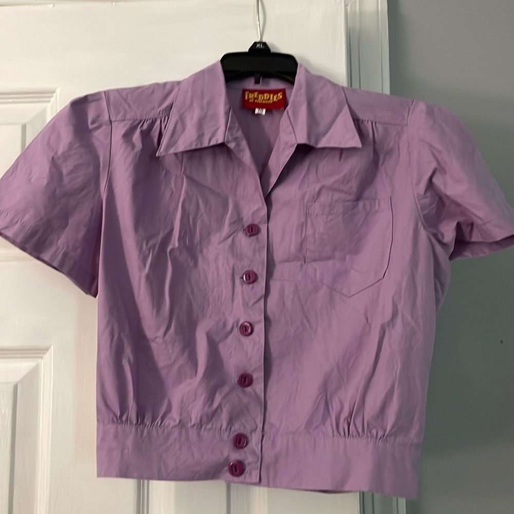 Freddies Work Blouse lilac XS